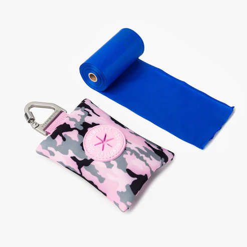 Dog Poop Bag Holder Pink Camo img 2